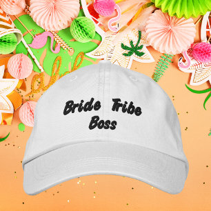 Bride Tribe Boss, Bachelorette Party Wedding Embroidered Baseball Cap