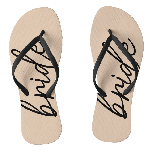 Bride Tribe | Bridal Party Modern  Flip Flops (Footbed)