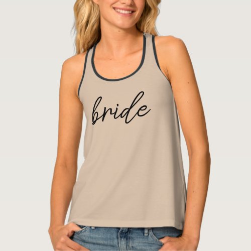 Bride Tribe  Bridal Party Modern  Tank Top