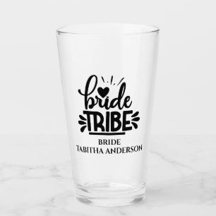 Bride Tribe bride custom wedding Glass