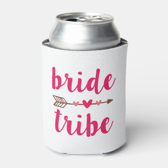 Bride Tribe Bridesmaid can cooler (Can Front)