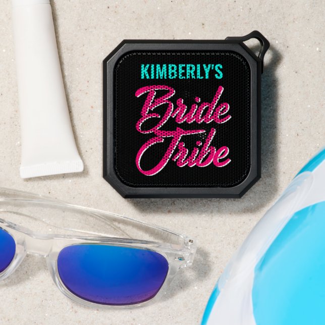 Bride Tribe Bridesmaid Gift Bachelorette Party Bluetooth Speaker (Insitu(Beach))