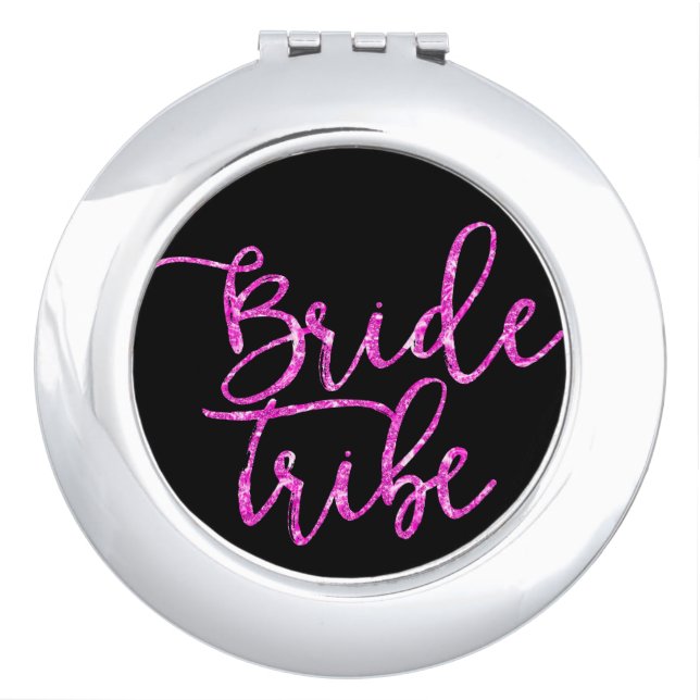 Bride Tribe Bridesmaid gift Compact Mirror (Front)