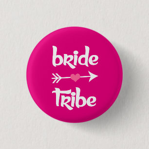 Bride Tribe Bridesmaid women's Pinback Button