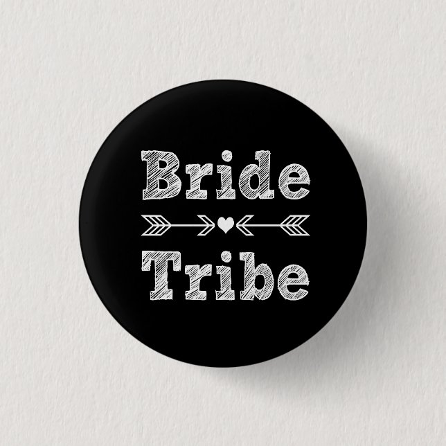 Bride Tribe Bridesmaid women's Pinback Button (Front)