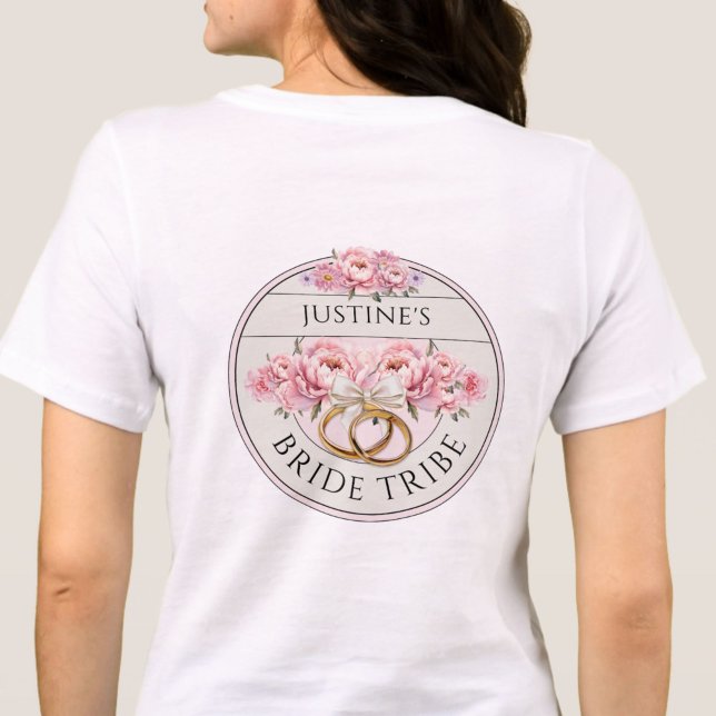 Bride Tribe custom floral Tri-Blend Shirt (Creator Uploaded)