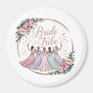 Bride Tribe Custom Name Bachelorette Party Magnet