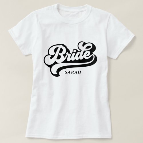 Bride Tribe Custom Name T_Shirt Bachelorette Tee