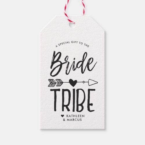 Bride Tribe  Custom Name Wedding Gift Tags