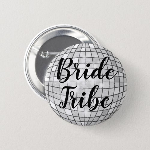 Bride Tribe Disco Ball Pin
