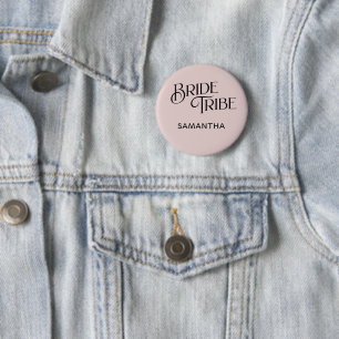 Bride Tribe Dusty Rose Bridesmaid Button