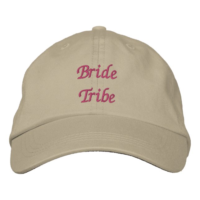 Bride Tribe Embroidered Baseball Cap (Front)