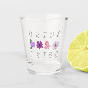 Bride Tribe Floral Bride Hen Do Gift Shot Glass