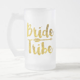 Bride Tribe Frosted Glass Beer Mug