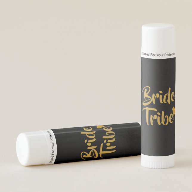 Bride Tribe Gold Heart Lip Balm (Front)