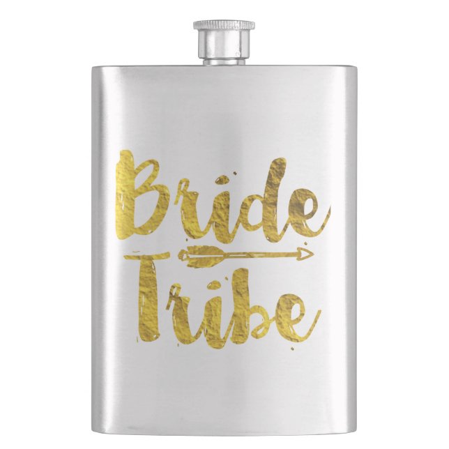 Bride Tribe Hip Flask (Front)