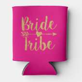 Bride Tribe | Hot Pink Can Cooler (Front)