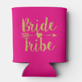 Bride Tribe | Hot Pink Can Cooler (Back)