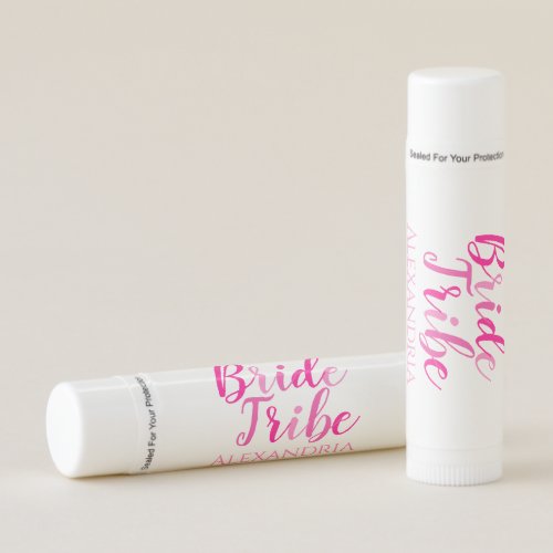 Bride Tribe Hot Pink Lip Balm