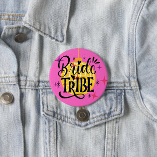 Bride Tribe Large 3" round Button