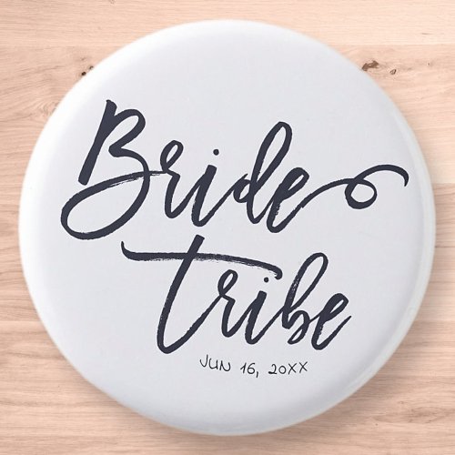 Bride Tribe Modern and Simple Handwritten Button