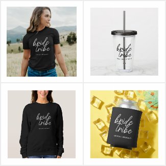 Bride Tribe | Modern Black + White Script