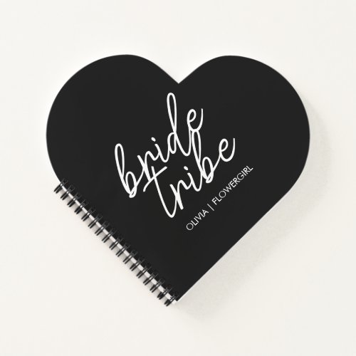 Bride Tribe  Modern Flower Girl Notebook
