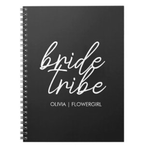 Bride Tribe Modern Flower Girl Notebook