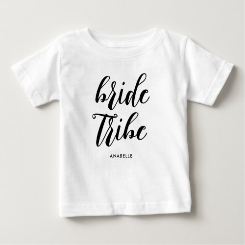 Bride Tribe Modern Minimalist Bachelorette Party Baby T_Shirt