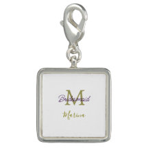 Bride tribe monogram bridal shower simple golden p