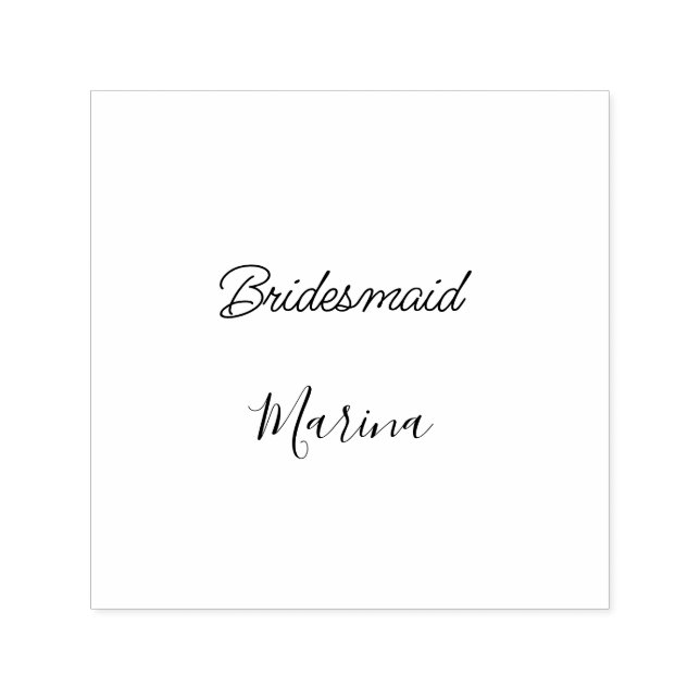 Bride tribe monogram bridal shower simple golden p self-inking stamp (Design)