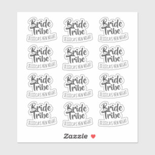 Bride Tribe Personalised Hen Night Sticker