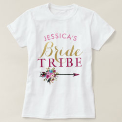 Bride Tribe Personalised Party Bridesmaids Tops