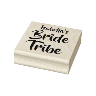 Bride Tribe Personalised Rubber Stamp