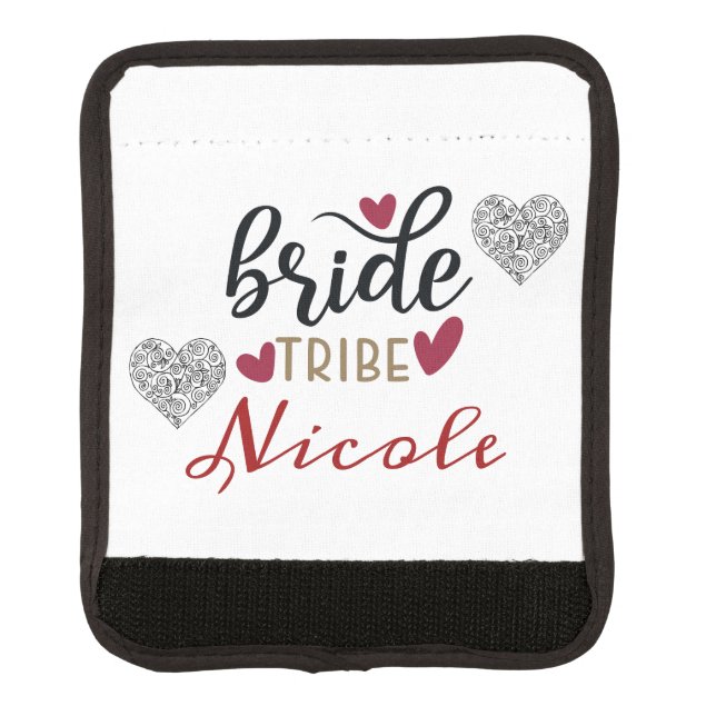 Bride Tribe Personalized  Luggage Handle Wrap (Front)