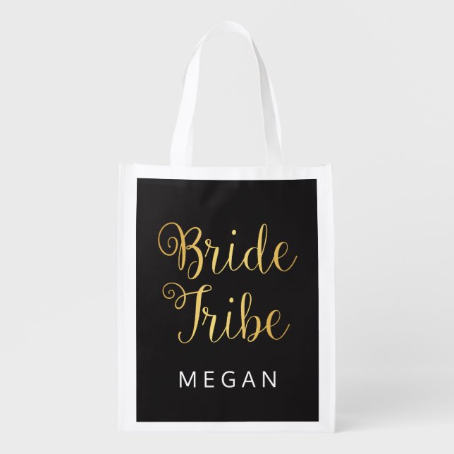 Bride Tribe Personalized Market Tote (Front)