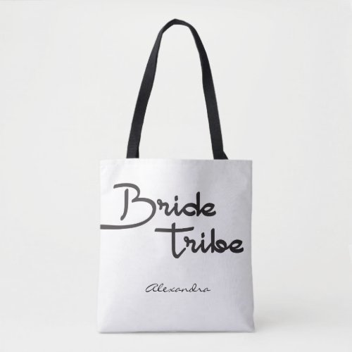 Bride Tribe Personalized Name bridesmaid gift Tote Bag