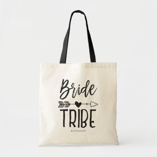 Bride Tribe  Personalized Name Wedding Tote Bag