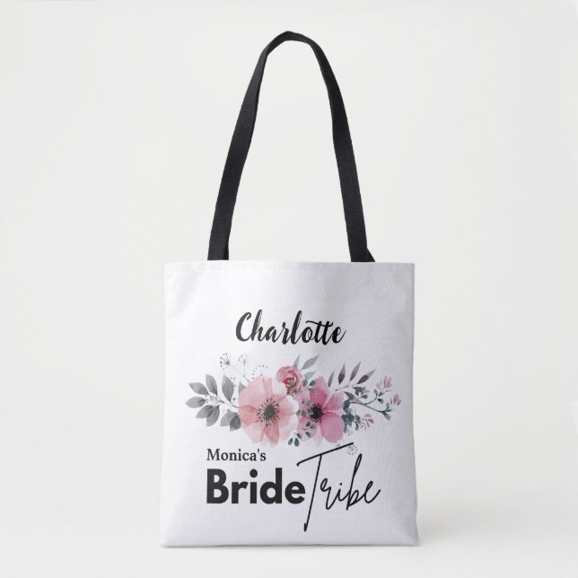 Bride Tribe Personalized Tote Bag (Front)