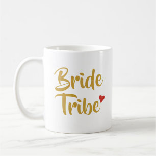 Bride Tribe Red Heart Coffee Mug