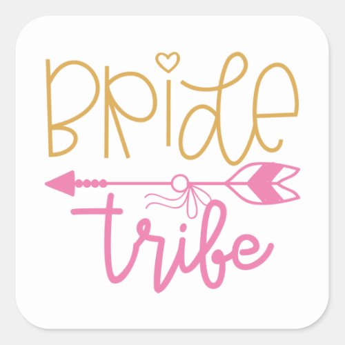 Bride Tribe Square Sticker