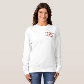 Zazzle Women's Flower Monogram Initial Embroidered Sweatshirt