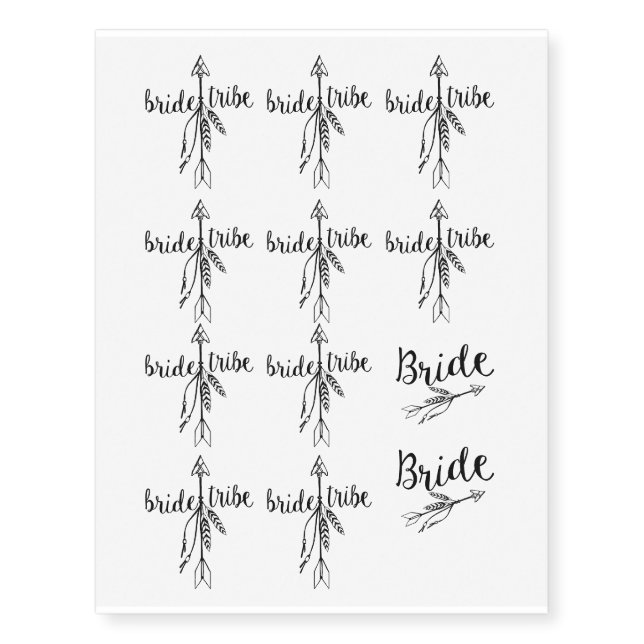 Bride tribe - Temporary tattoo (Front)