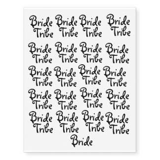 Bride Tribe Temporary Tattoos