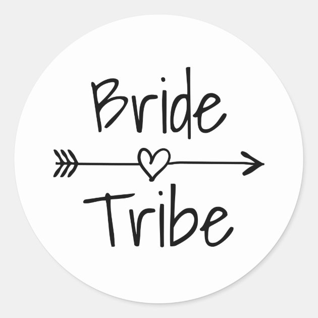 Bride Tribe Wedding Party Favor Stickers And Seals