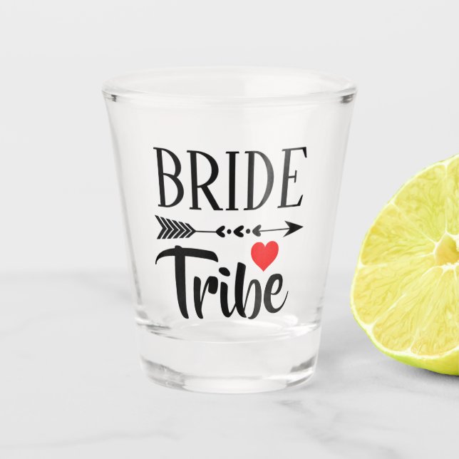 BRIDE TRIBE WEDDING PARTY SHOT GLASS (Front)
