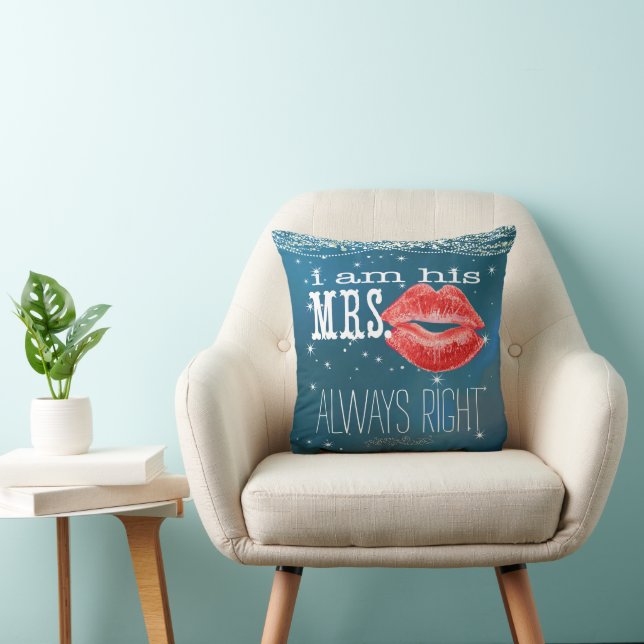 Bride Under the Stars Always Right Accent Pillow (Chair)