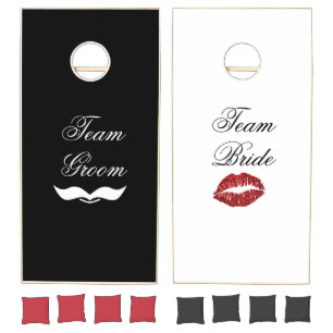 Bride vs Groom Cornhole Set - Wedding Game