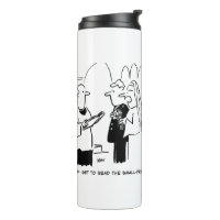 Bride Wants to Check Small Print Cartoon Thermal T Thermal Tumbler