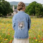 Bride Watercolor Boho Rustic Floral Wildflower Denim Jacket<br><div class="desc">Celebrate in style with our Bride Wildflower Boho Rustic Floral Denim Jacket! This stunning jacket features an elegant wildflower design, blending boho chic and rustic charm. Perfect for the bride-to-be, it adds a personalized touch to bridal showers, bachelorette parties, or casual wedding festivities. Made from high-quality denim, it’s both stylish...</div>